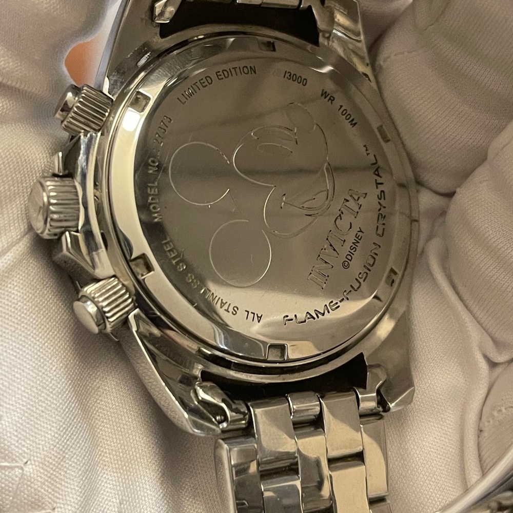 Invicta Disney Chronograph Quartz 3 Hand Blue Dial Ref 27377 47mm Men’s Watch - Picture 9 of 15
